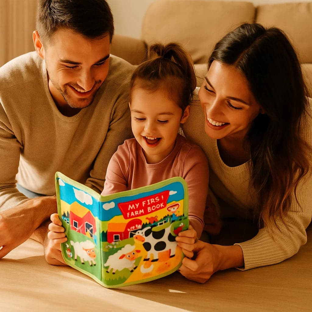 Edukacyjna książka o farmie | Miękka książka z filcu