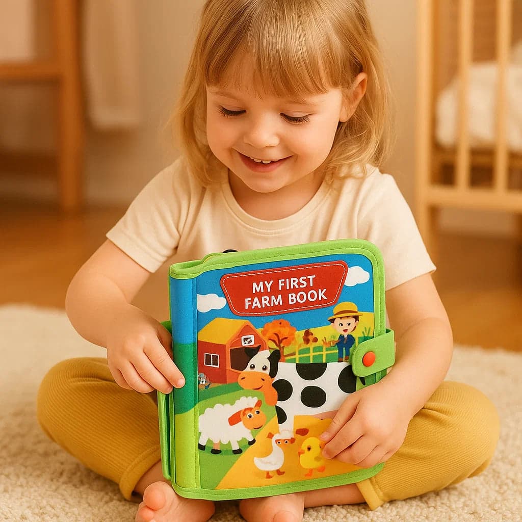 Edukacyjna książka o farmie | Miękka książka z filcu 4