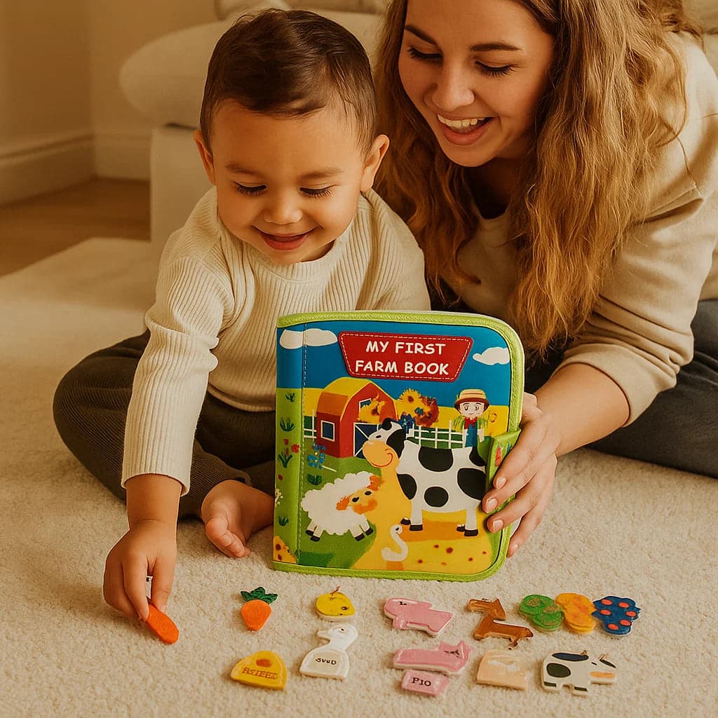 Edukacyjna książka o farmie | Miękka książka z filcu 5