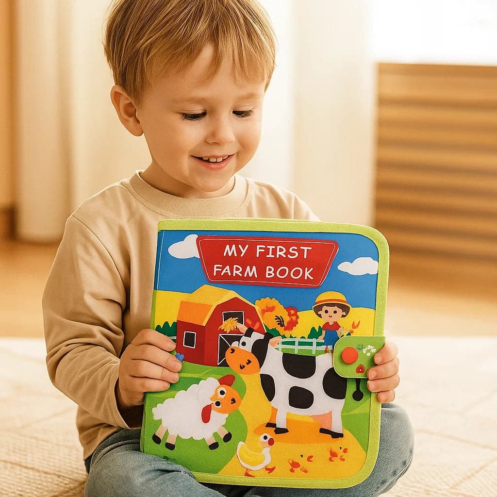 Edukacyjna książka o farmie | Miękka książka z filcu 6