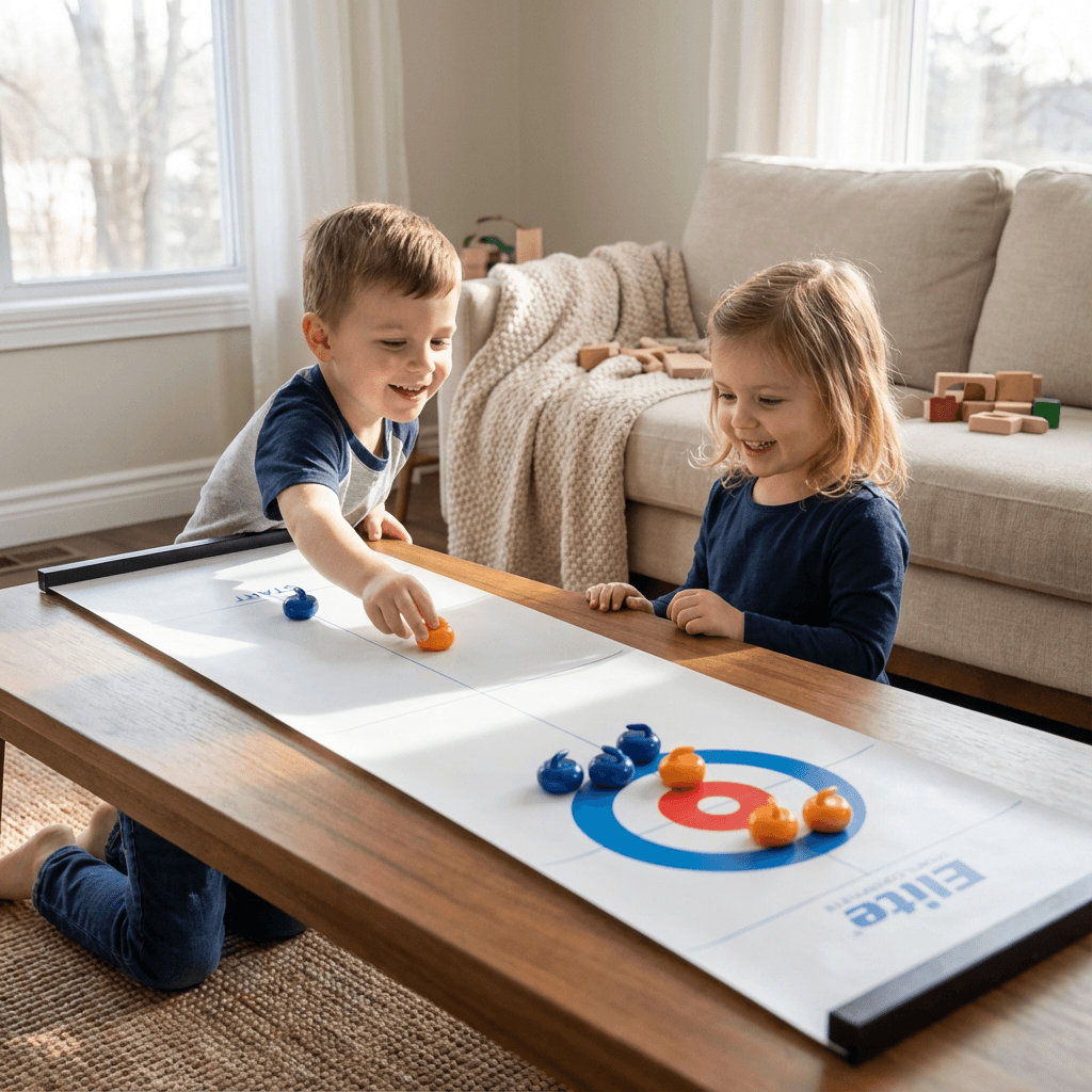 Gra Stołowa Curling – Zabawa dla Całej Rodziny! 2