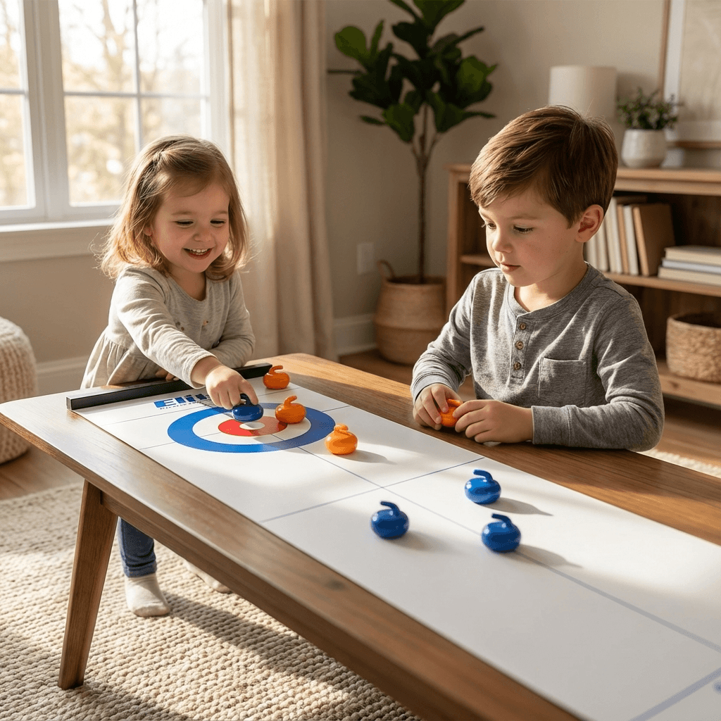 Gra Stołowa Curling – Zabawa dla Całej Rodziny! 3