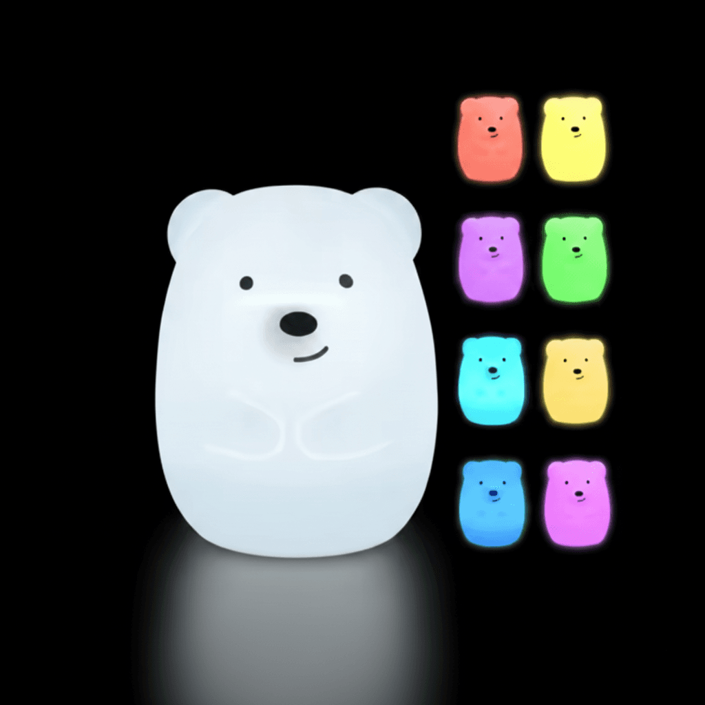 Lampka Nocna dla Dzieci LED - Miś/Sowa 8 Kolorów 4