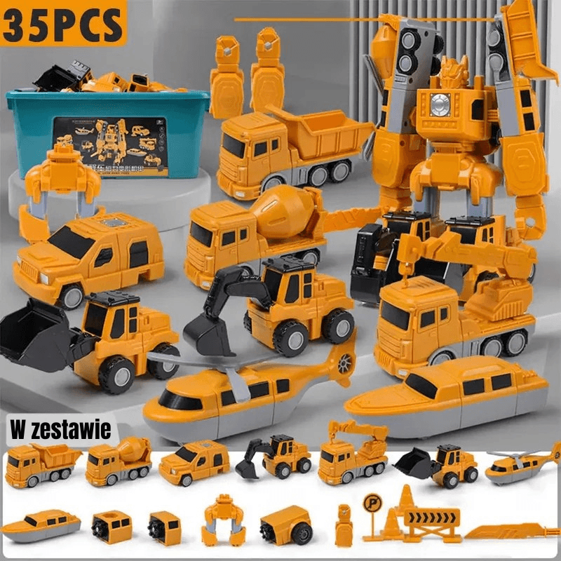 Magnetyczny zestaw budowlany | rozwija umiejętności 6