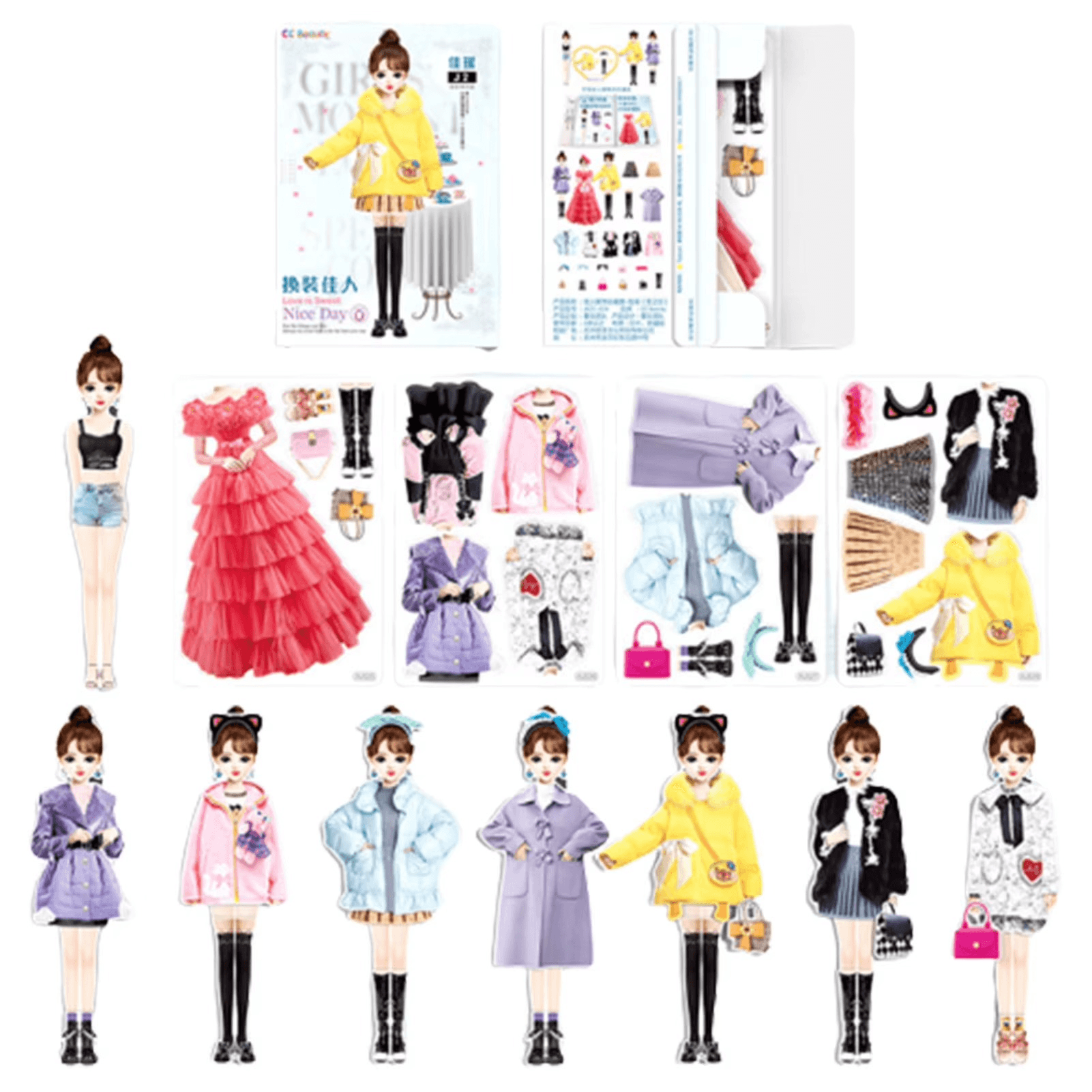 Magnetyczny zestaw modowy dla dzieci 2