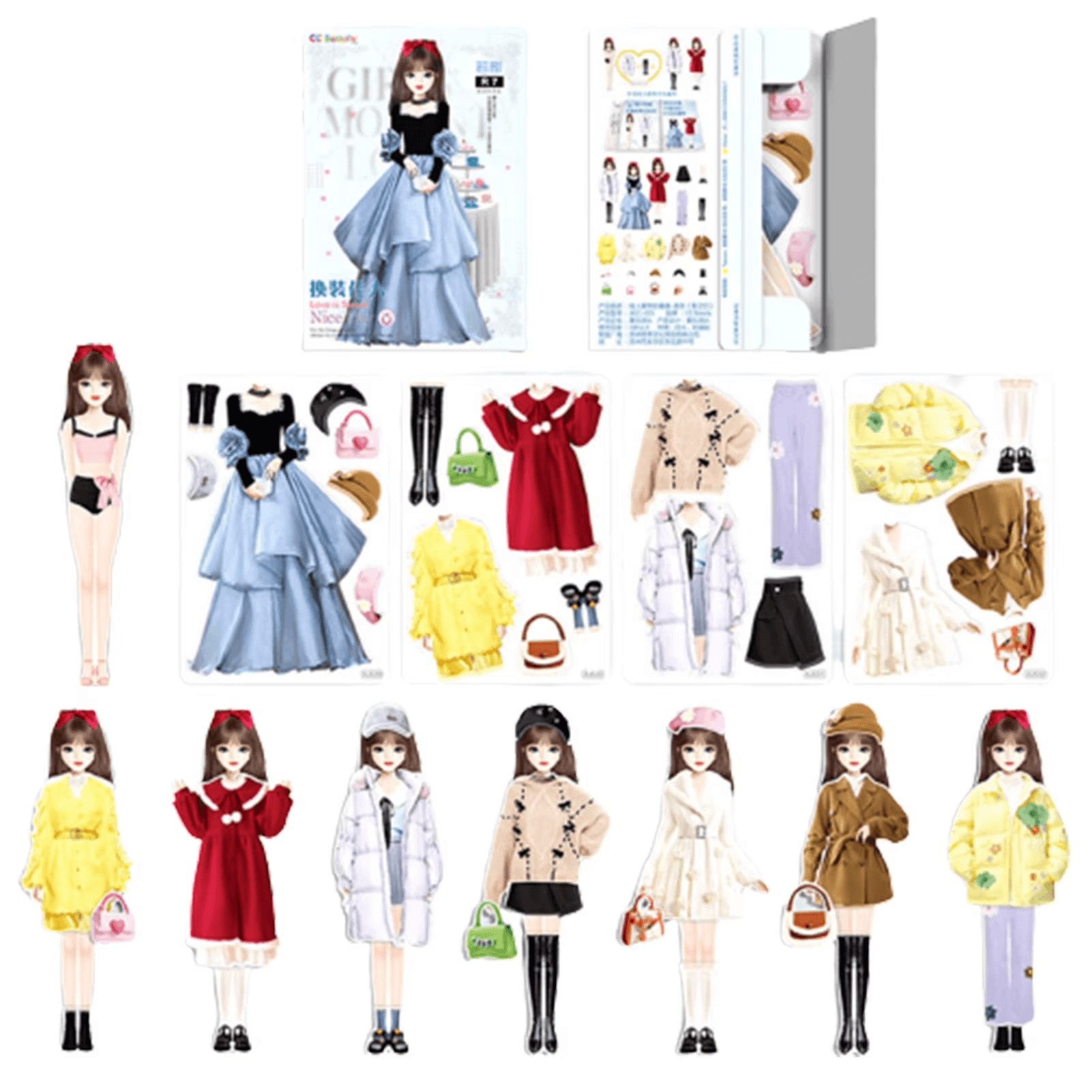 Magnetyczny zestaw modowy dla dzieci 3