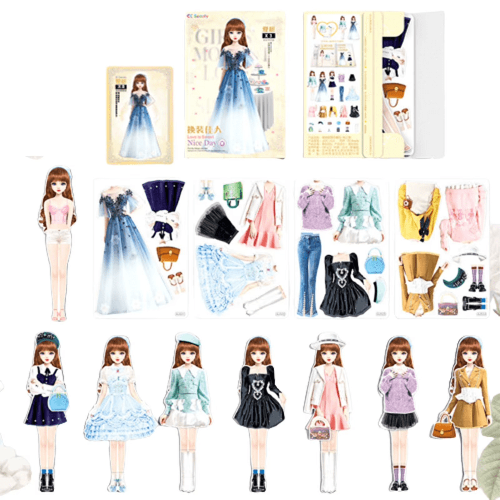 Magnetyczny zestaw modowy dla dzieci 4