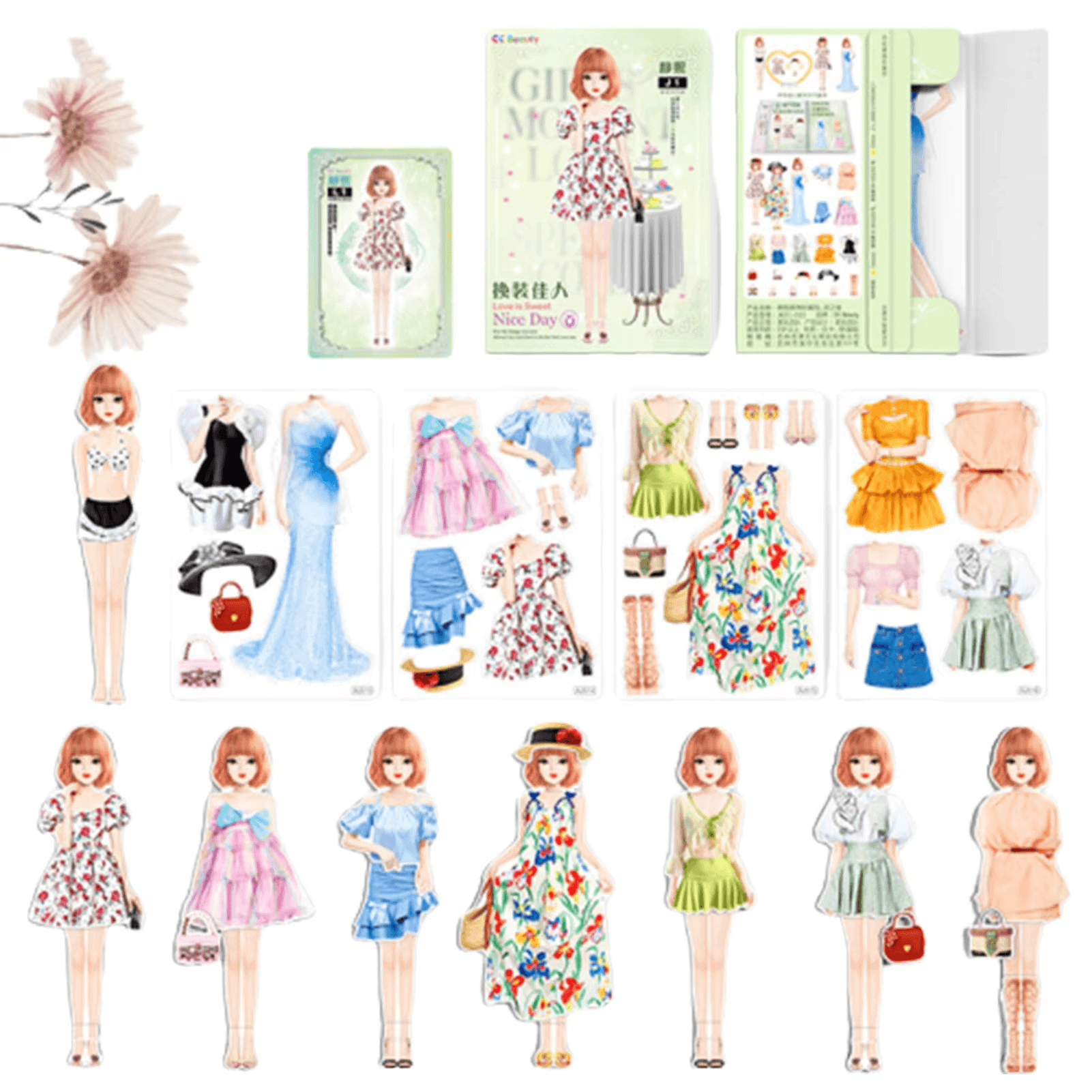 Magnetyczny zestaw modowy dla dzieci 5