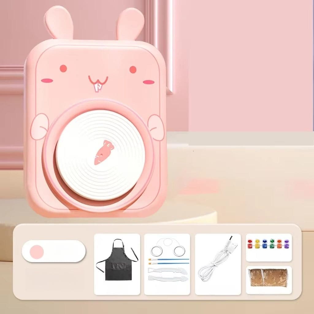 Mini Koło Garncarskie dla Dzieci – Elektryczna Maszyna Garncarska DIY 2