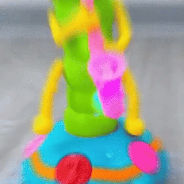 Muzyczna zabawka do raczkowania dla niemowląt | Wirująca gąsienica ze światłami i dźwiękiem do wczesnej nauki i zabawy w ruchu 7