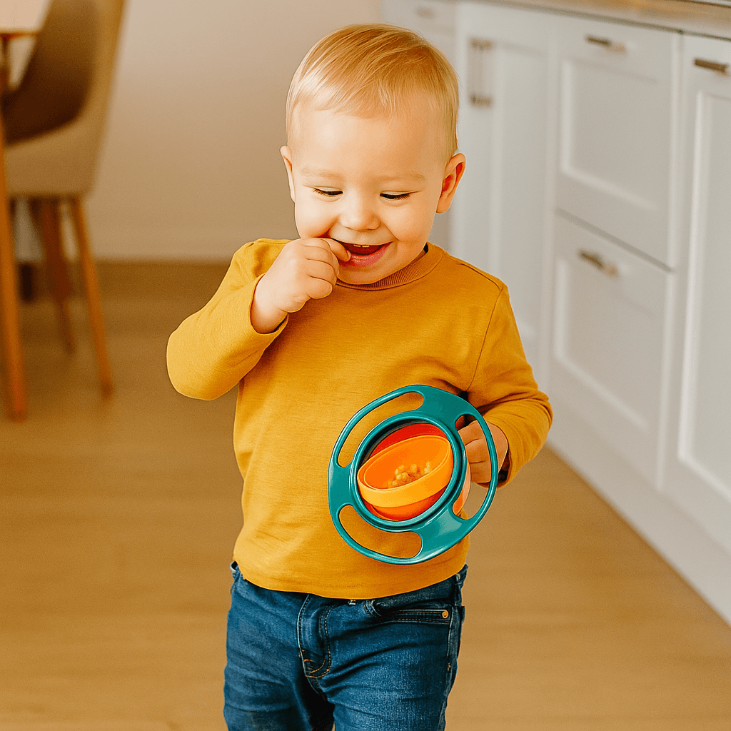 Nieprzeciekająca miseczka dla dziecka | Obrotowy design 360° 5