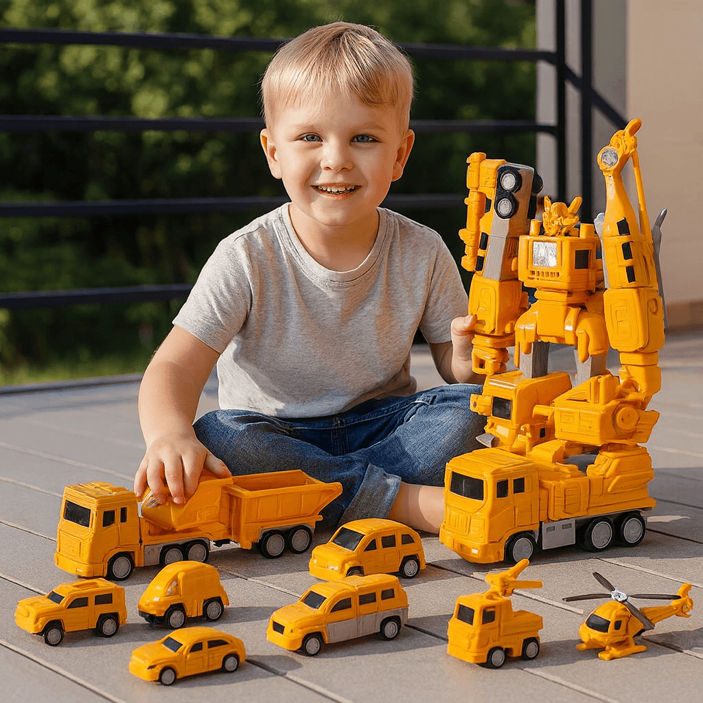 Pojazdy magnetyczne transformer | Kreatywna zabawa 2