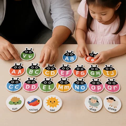 Puzzle alfabetowe Montessori | rozwijają kreatywność 4