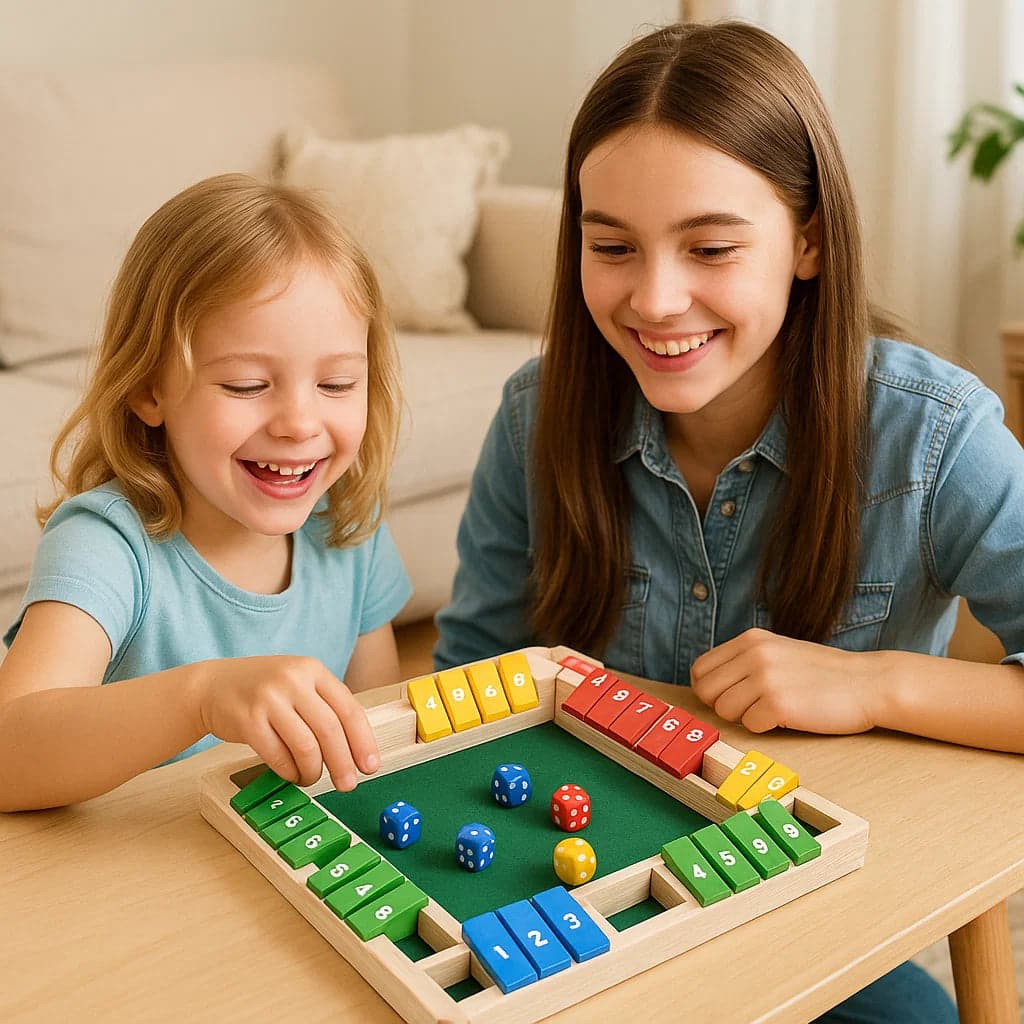 Rodzinna gra Shut The Box | Zestaw dla 4 graczy 2