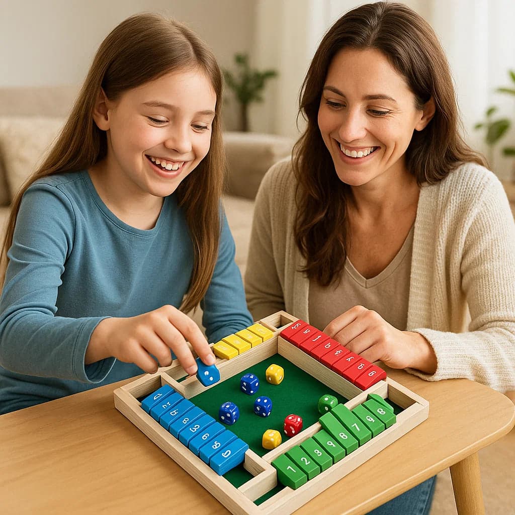 Rodzinna gra Shut The Box | Zestaw dla 4 graczy 3