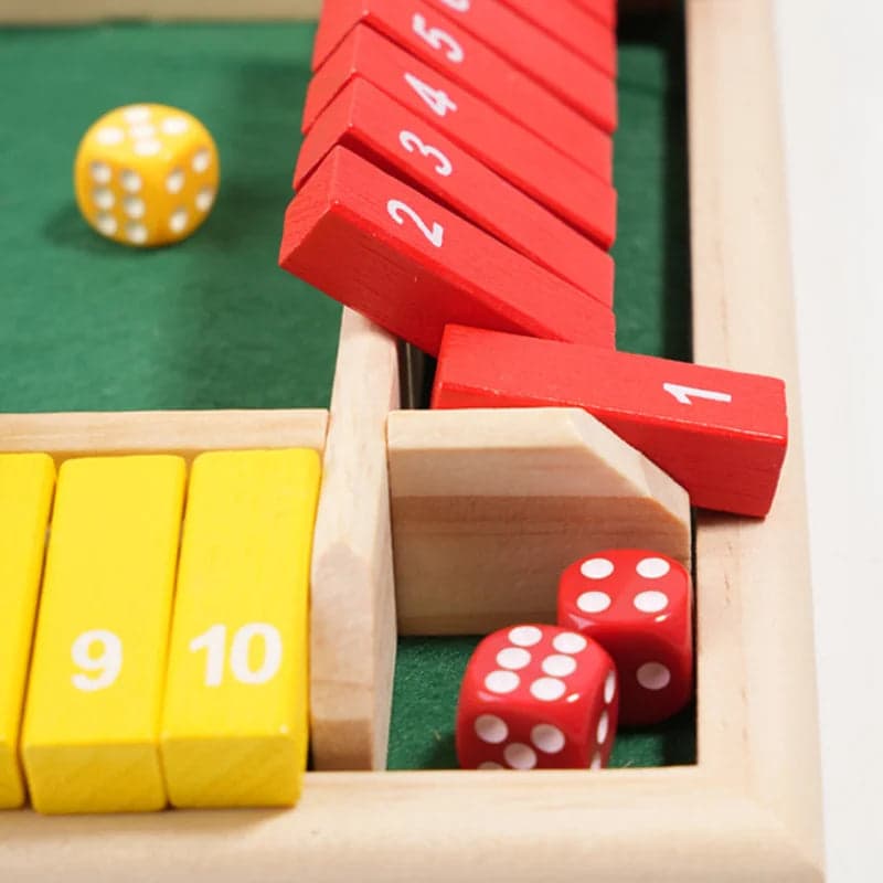 Rodzinna gra Shut The Box | Zestaw dla 4 graczy 5