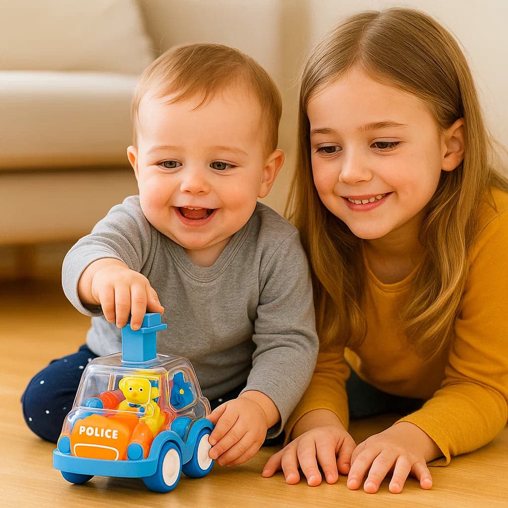 Samochodziki z trybikami | Edukacyjna zabawa