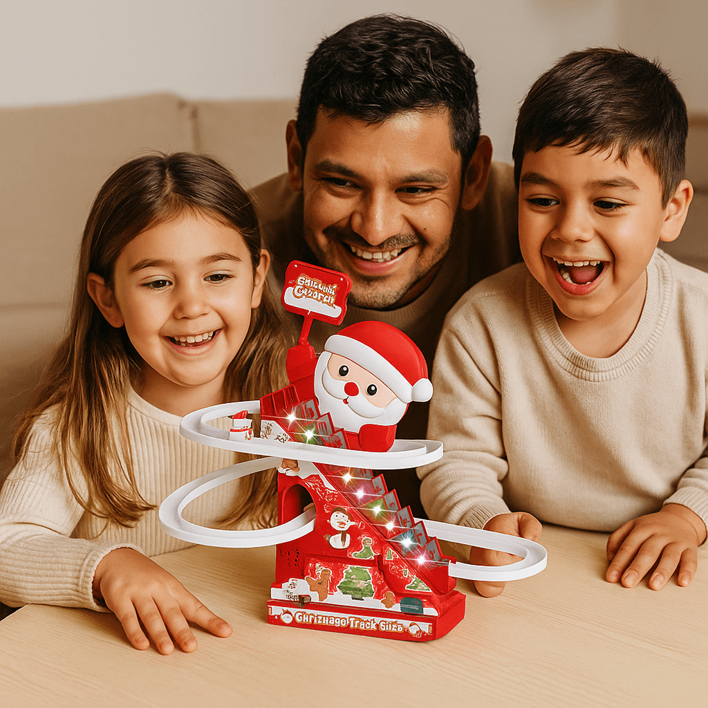 Świąteczna zjeżdżalnia Mikołaja | magiczna zabawa