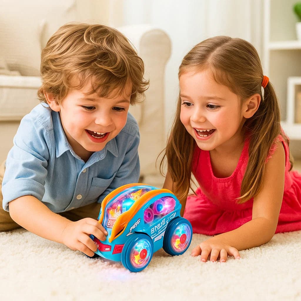 Świecący samochód akrobata | Rozwija motorykę 2