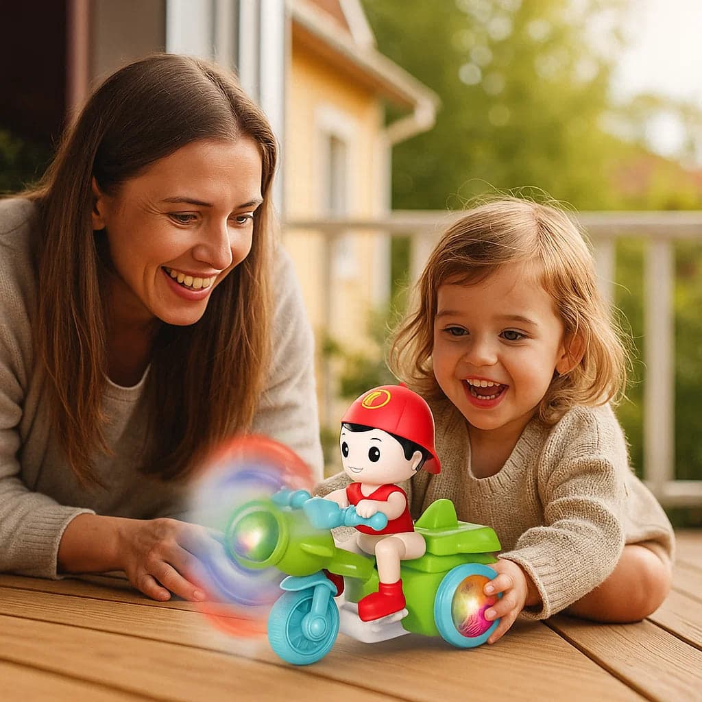 Świecący Stuntowy Skuter Dla Dzieci | Efekty LED 3