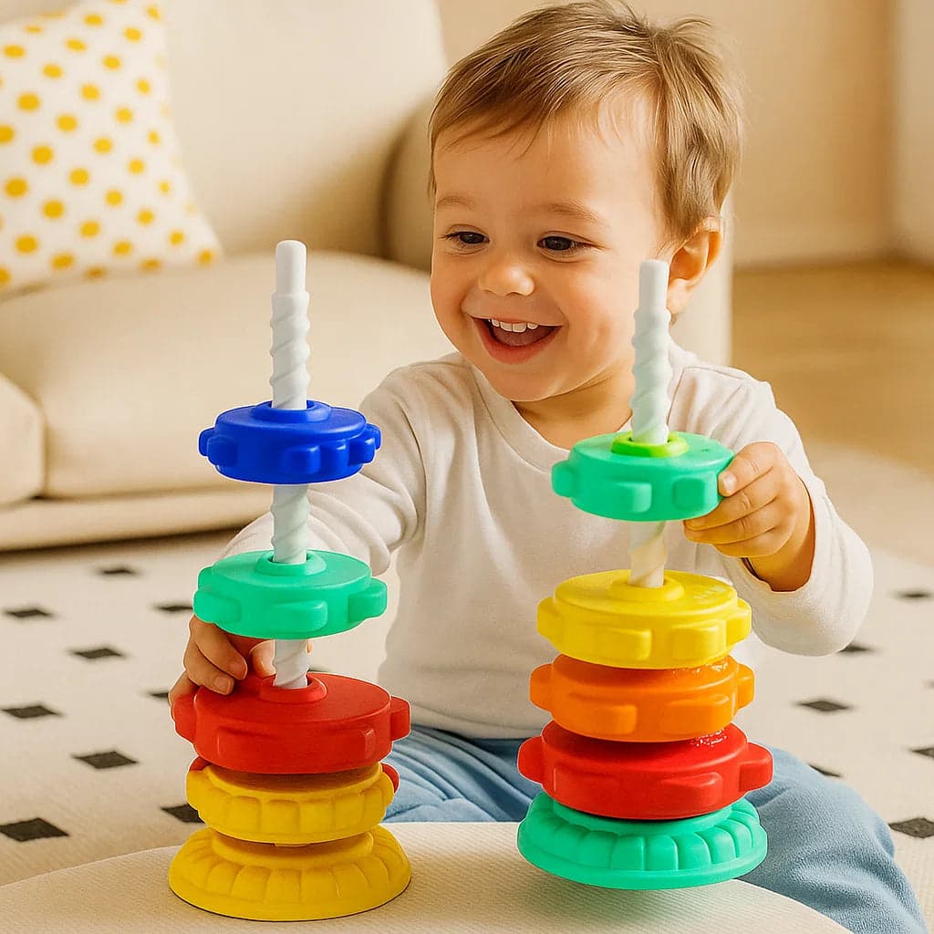 Tęczowa wieża obrotowa | rozwija umiejętności 2