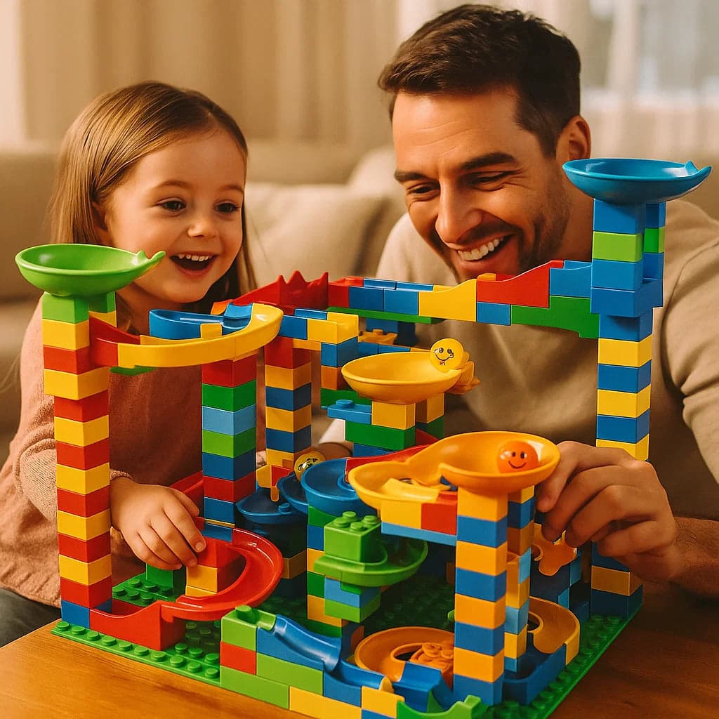 Tor kulkowy z klocków | Kreatywna zabawa 2