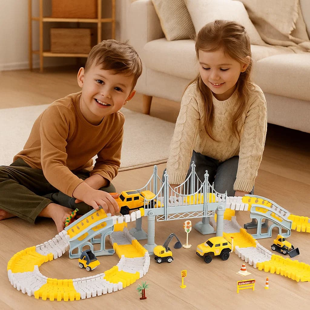 Tor wyścigowy z samochodzikami | rozwija zręczność 2