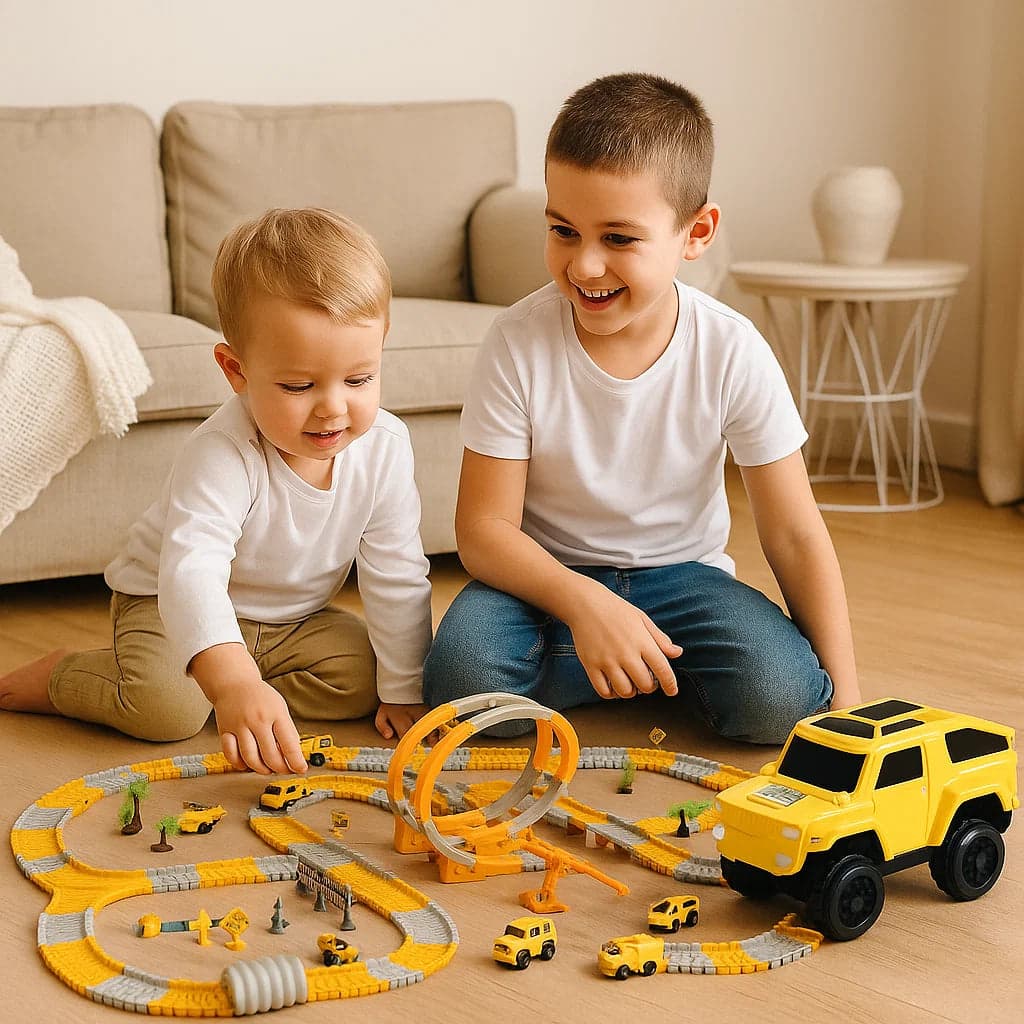 Tor wyścigowy z samochodzikami | rozwija zręczność 3