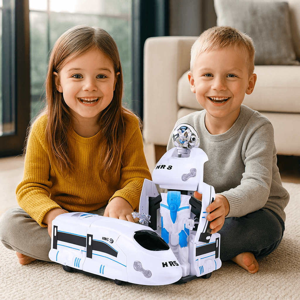 Transformujący się pociąg-robot | Rozwija kreatywność 2