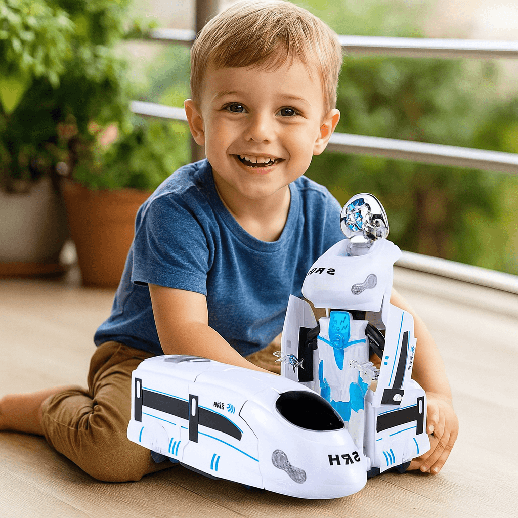 Transformujący się pociąg-robot | Rozwija kreatywność 3