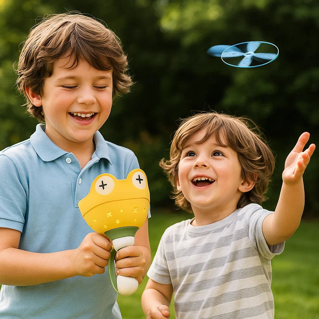 Wirujący śmigłowiec na sznurek | Rozwija koordynację