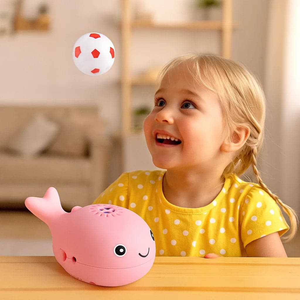 Zabawka wieloryb z lewitującą piłką | Rozwój zmysłów