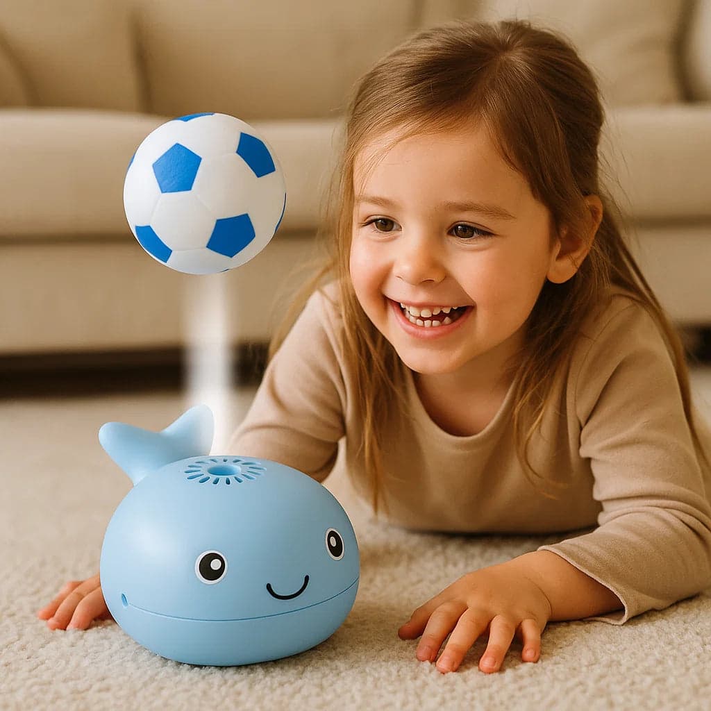 Zabawka wieloryb z lewitującą piłką | Rozwój zmysłów 3