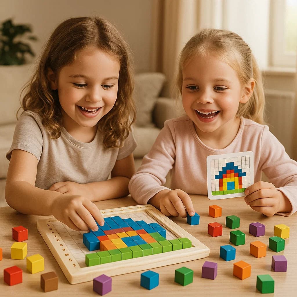 Drewniana gra logiczna | Rozwój kreatywności i umiejętności