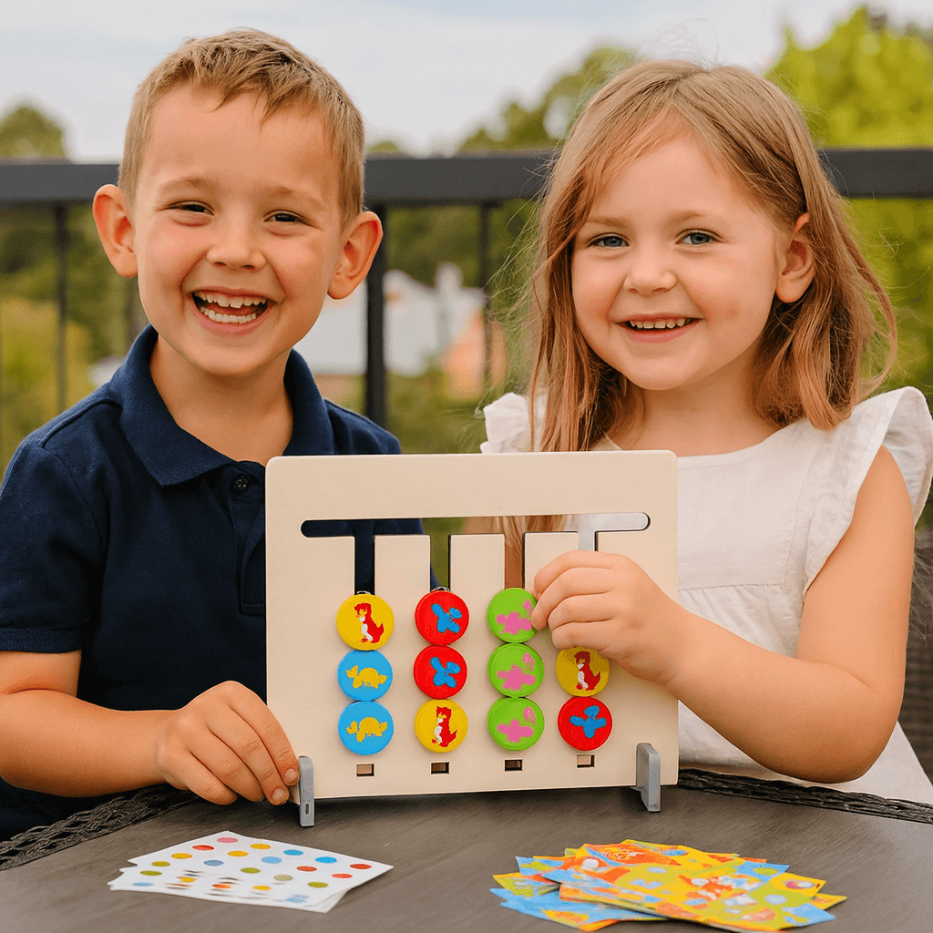 Drewniana Gra Montessori | Rozwija Kreatywność Dla Dzieci