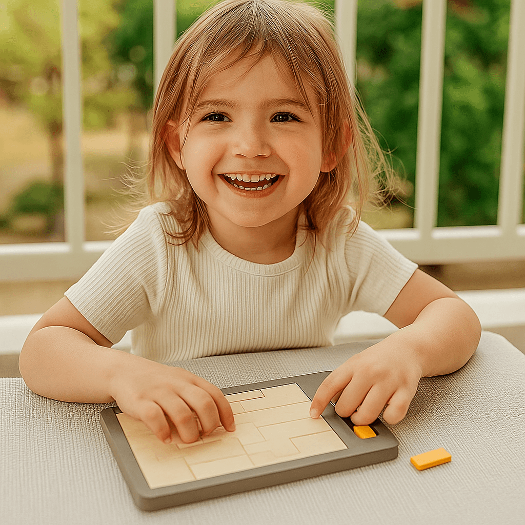 Drewniana układanka logiczna Tangram | Rozwija kreatywność