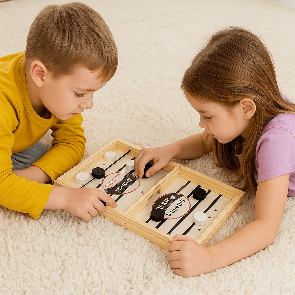 Drewniany Hokej Stołowy – Szybka Gra Zręcznościowa dla Całej Rodziny