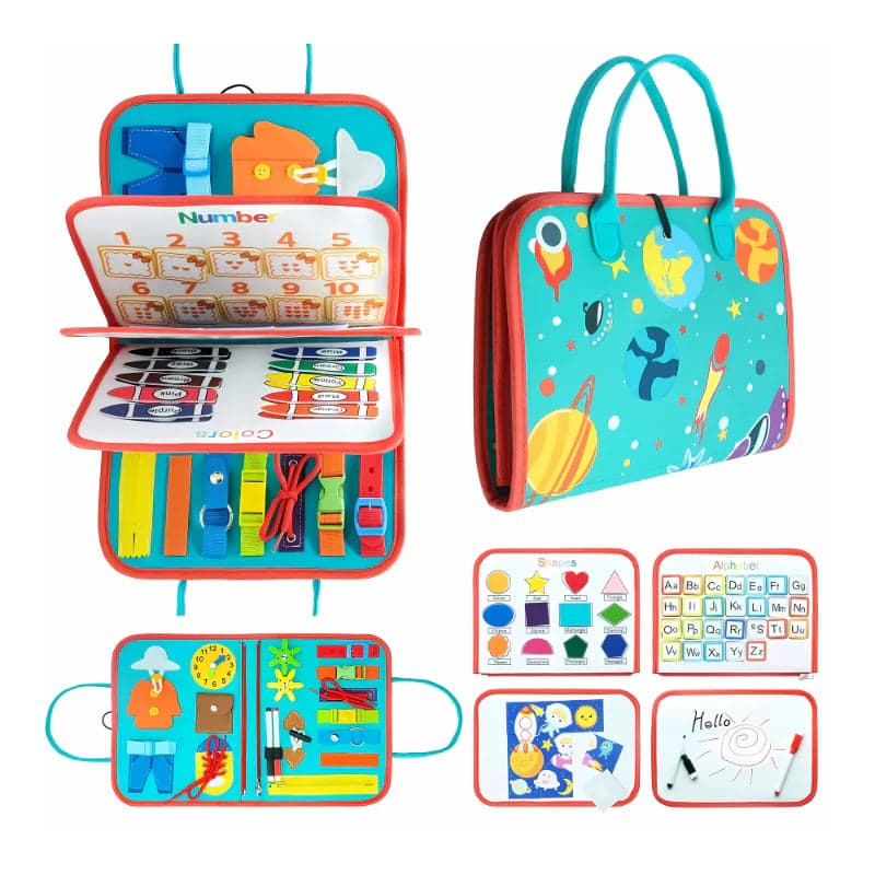 Interaktywna książeczka sensoryczna Montessori | Edukacja i zabawa