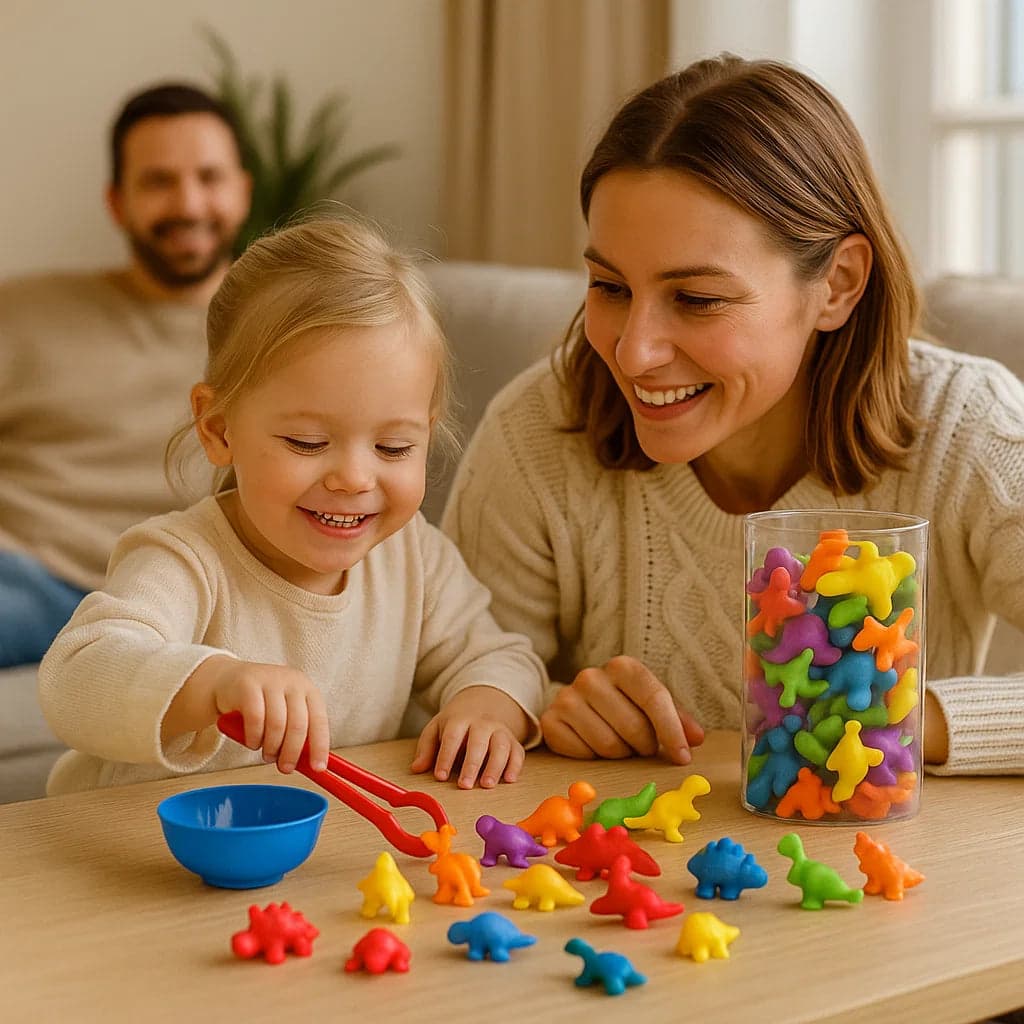 Kolorowa gra sortująca Montessori | edukacja i zabawa