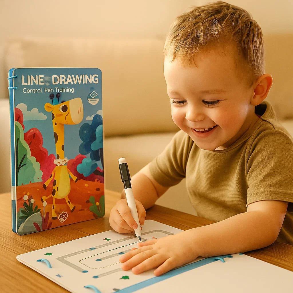 Książka Treningowa do Nauki Pisania dla Dzieci | Poprawa Motoryki Małej