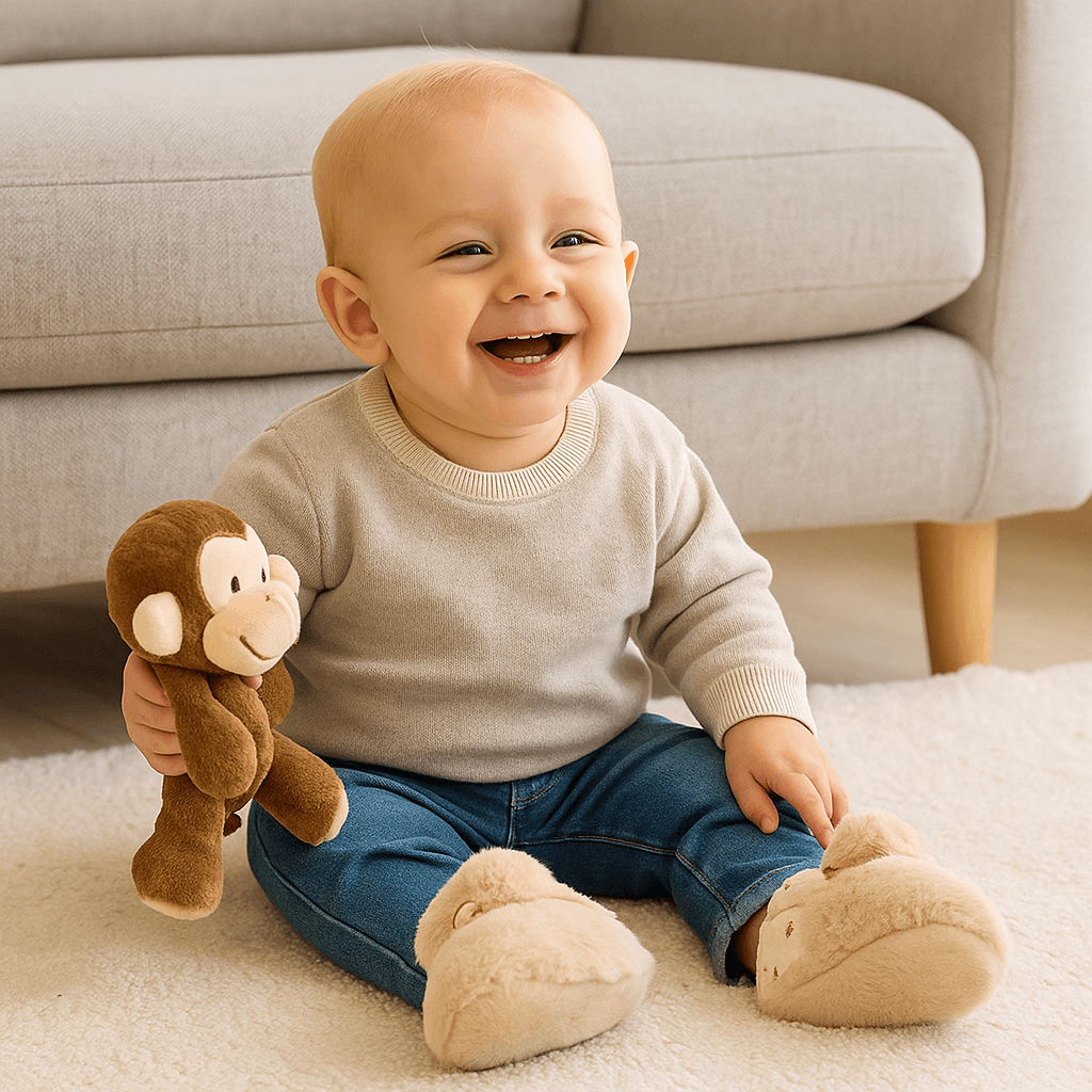 Puszyste skarpetko-buciki dla niemowląt | Komfort i ciepło