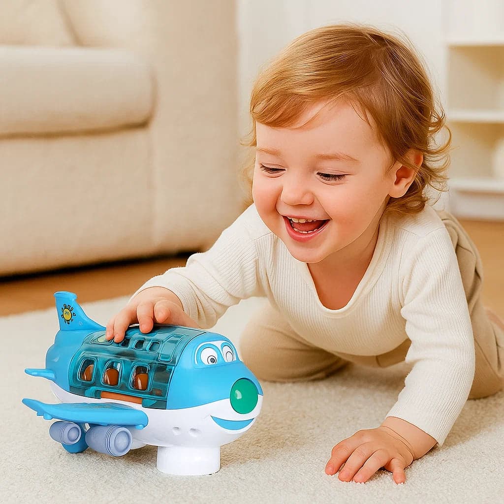 Śmieszny Samolot Tańczący | Interaktywne Światła i Muzyka | Zabawka dla Dzieci