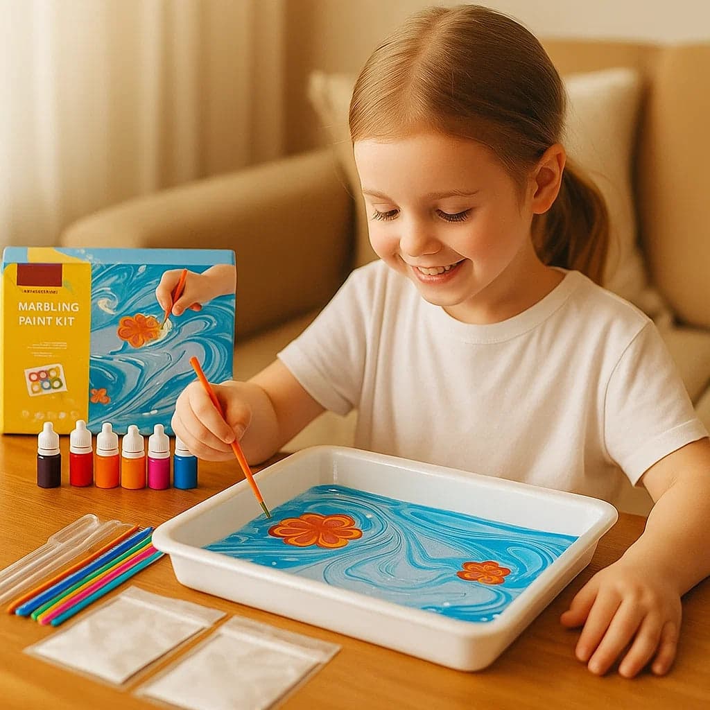Zestaw do Malowania Marmurkowego | Kreatywność w