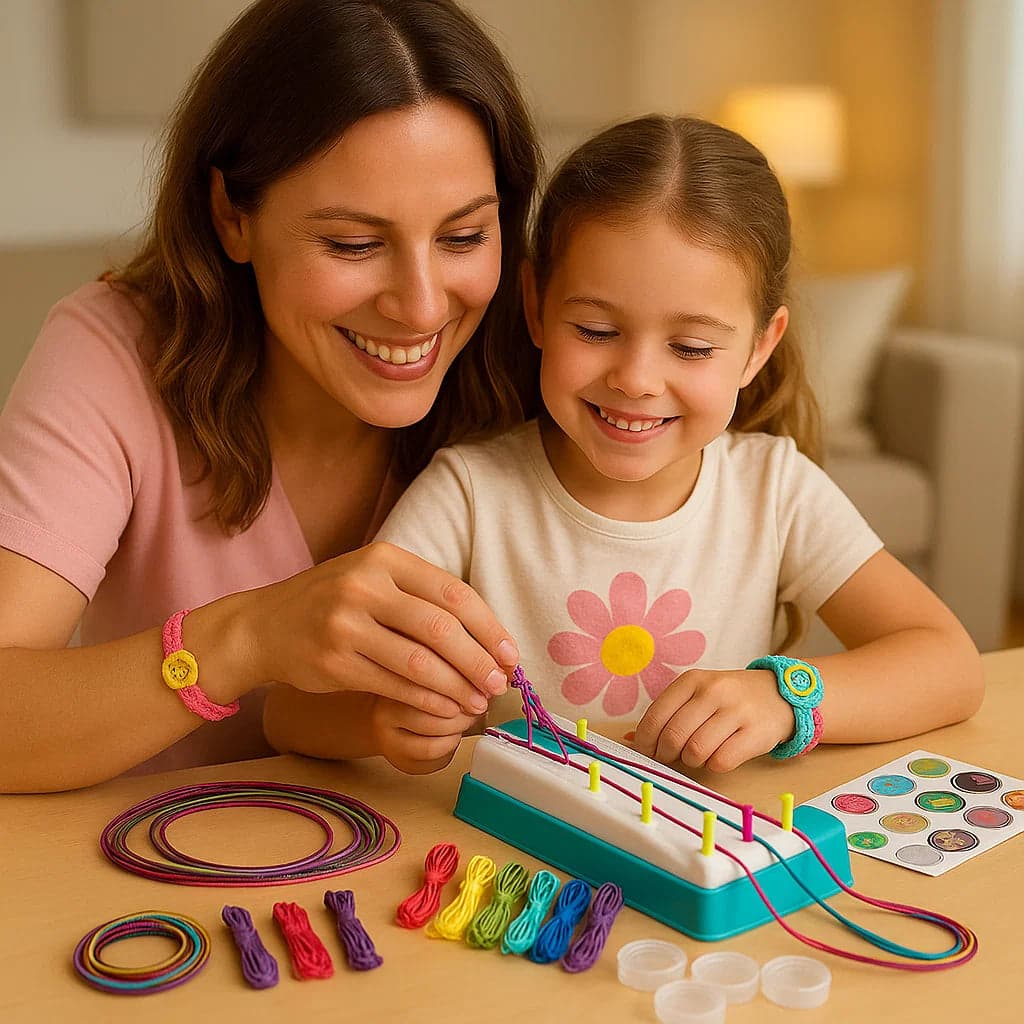 Zestaw do plecenia bransoletek | Rozwija kreatywność