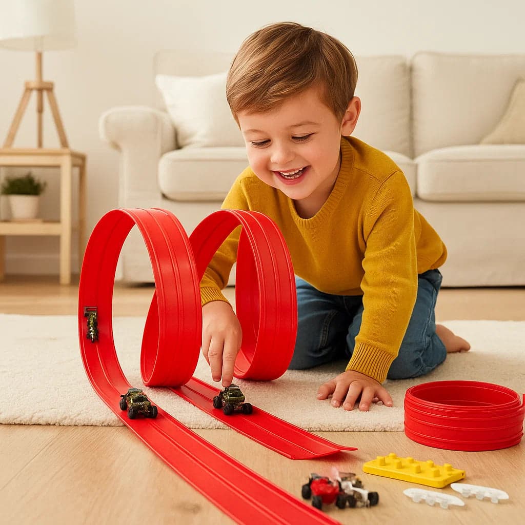 Zestaw elastycznego toru wyścigowego | Kreatywna zabawa