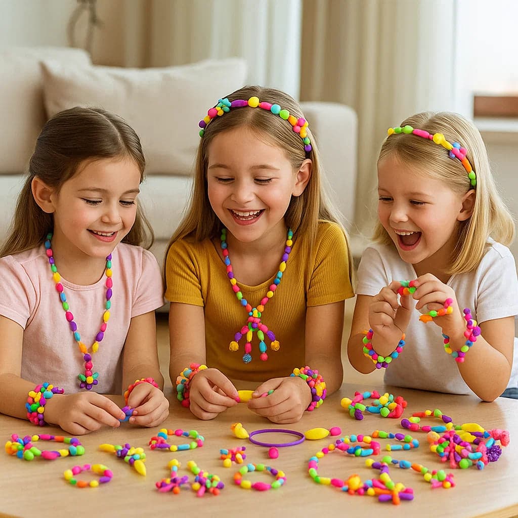 Zestaw Koralików Pop Dla Dzieci | Rozwój Umiejętności Motorycznych